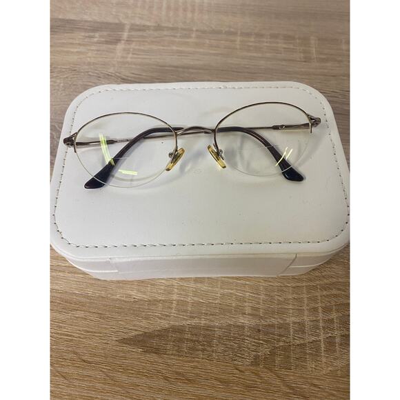 Brooks Brothers BB211 Eyeglass Frames Gold Oval 51-19-135 Made in Japan - Picture 4 of 9